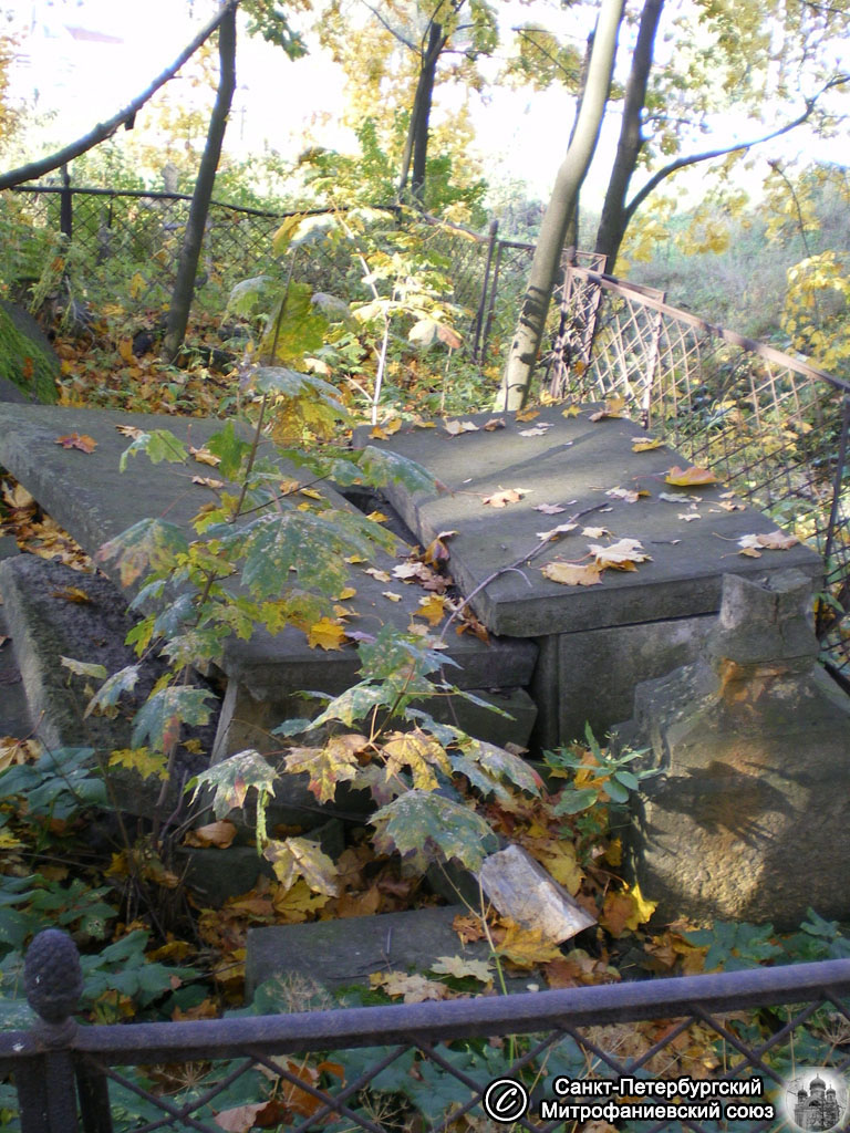 Надгробия семейного места Дмитриевых. Фото Н.В. Лаврентьева 2008 года