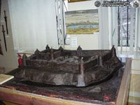 Макет крепости в краеведческом музее Ямбурга. Фото Н.В. Лаврентьева, 21.XI.2010 года.