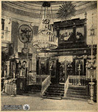 Храм Равноапостольного князя Владимира - интерьер. Фото 1913 года.