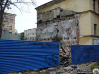 Всё, что осталось от уничтоженного памятника архитектуры. Фото Н.В. Лаврентьева, 29.Х.2011 года.