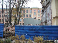 Всё, что осталось от уничтоженного памятника архитектуры. Фото Н.В. Лаврентьева, 29.Х.2011 года.