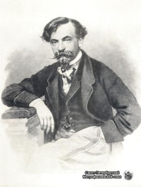 И.И. Панаев - русский писатель, литературный критик, журналист. Рисунок 1850-х годов.