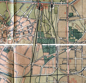 Фрагмент карты Ленинграда 1939 года