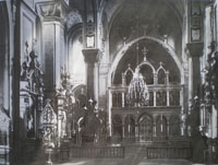 Интерьер Мирониевской церкви. Фото 1900-х годов.