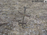 Ингерманландский намогильный крест. Фото Н.В. Лаврентьева, 16.IV.2011 года.