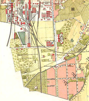 Фрагмент карты Санкт-Петербурга  1898 года