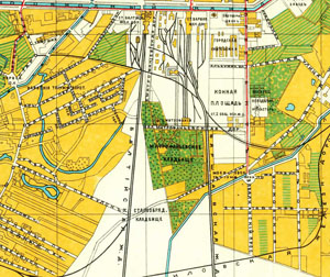 Фрагмент карты из путеводителя О. С. Иодко 1903 года