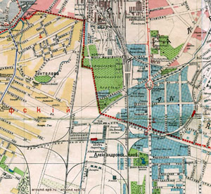 Фрагмент карты Петрограда 1916 года